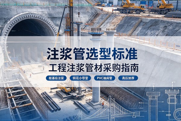 历下注浆管选型标准